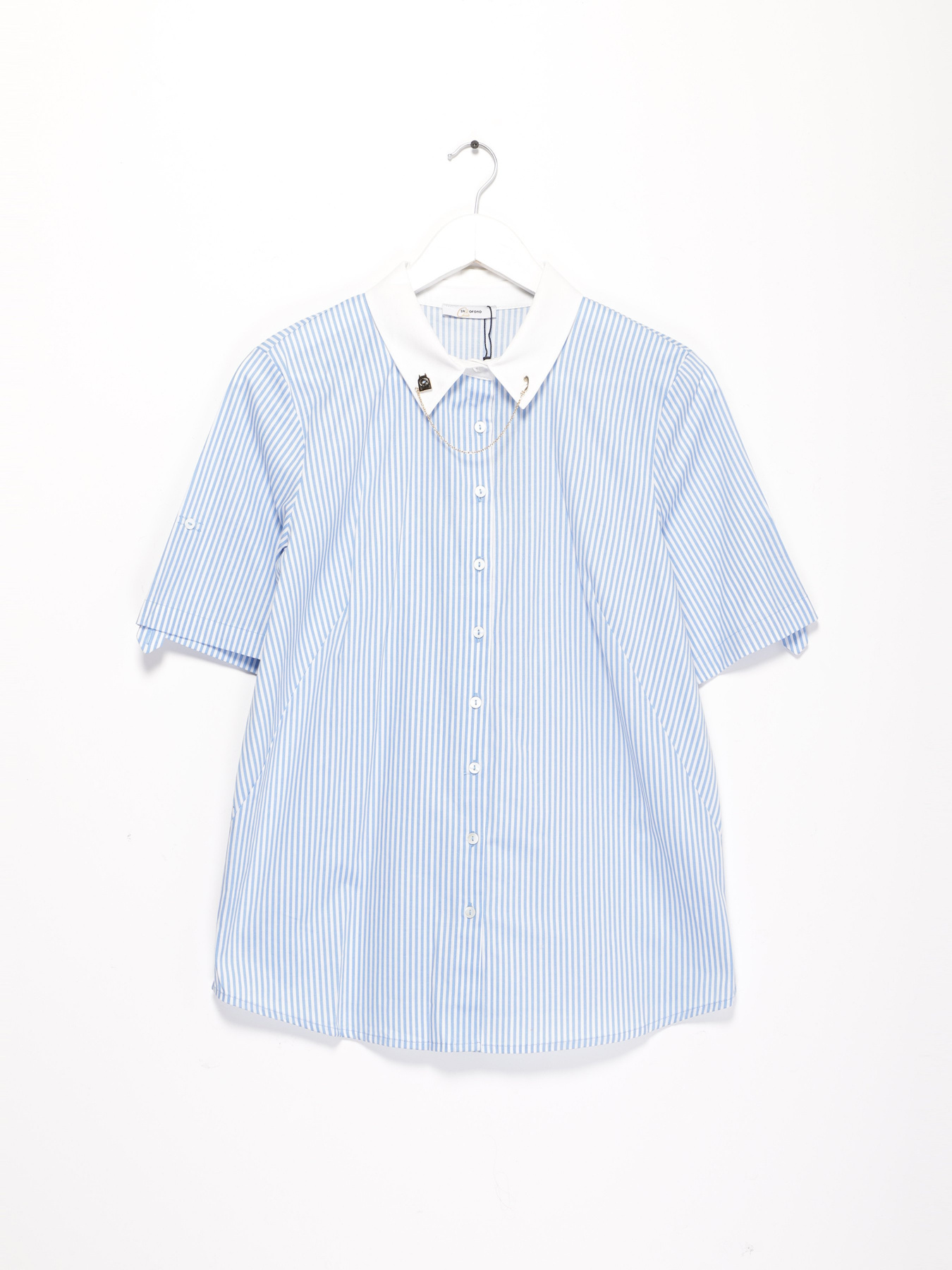 Блуза Sassofono модель A192-SC-917046-1 БЛАКИТНИЙ Фото