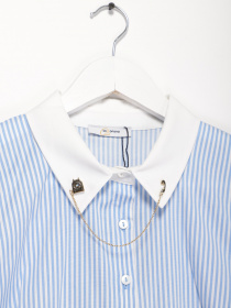 Блуза Sassofono модель A192-SC-917046-1 БЛАКИТНИЙ Фото