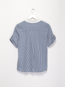 Блуза Sassofono модель A192-SC-917046-1 СИНІЙ Фото