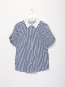 Блуза Sassofono модель A192-SC-917046-1 СИНІЙ Фото