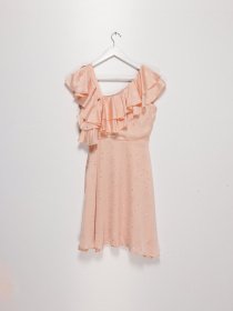 Платье мини Sassofono модель A192-SC-9812 ПУДРОВИЙ Фото