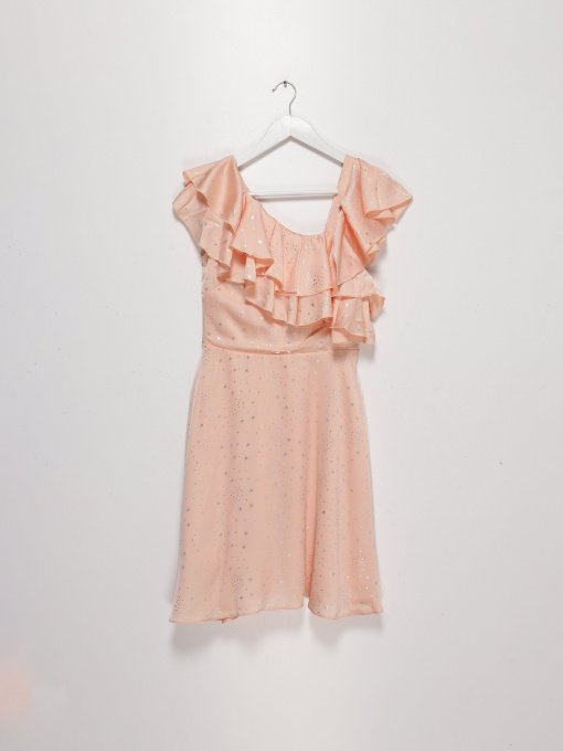 Сукня міні Sassofono модель A192-SC-9812 ПУДРОВИЙ Фото