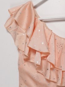 Платье мини Sassofono модель A192-SC-9812 ПУДРОВИЙ Фото