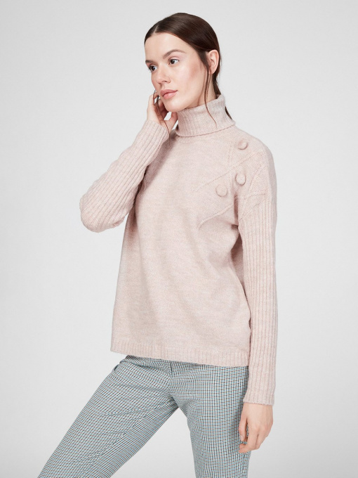 Свитер Sassofono модель A201-SC-27665, Пудра Фото