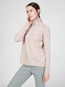 Свитер Sassofono модель A201-SC-27665, Пудра Фото