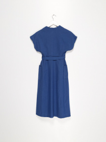 Платье миди Sassofono модель A192-SC-9919 СИНІЙ Фото