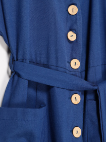 Платье миди Sassofono модель A192-SC-9919 СИНІЙ Фото