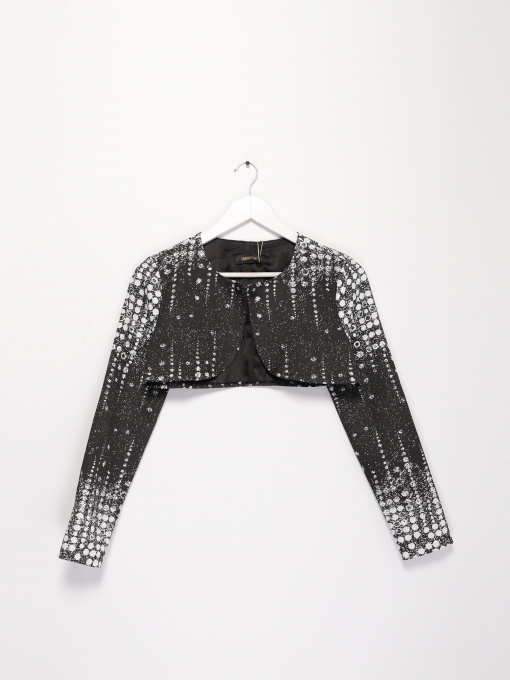 Жакет Sassofono модель A192-SF-101251 Чорний Фото