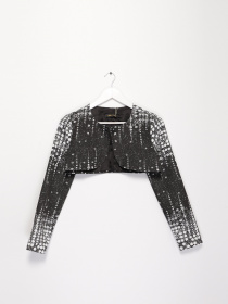 Жакет Sassofono модель A192-SF-101251 Чорний Фото