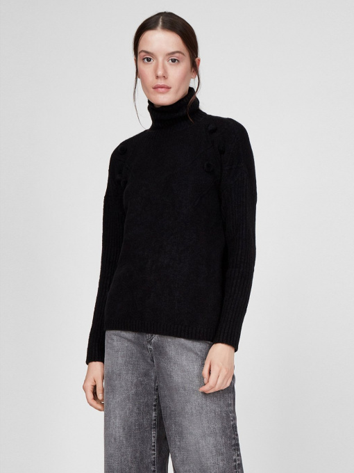 Свитер Sassofono модель A201-SC-27665, Чорний Фото