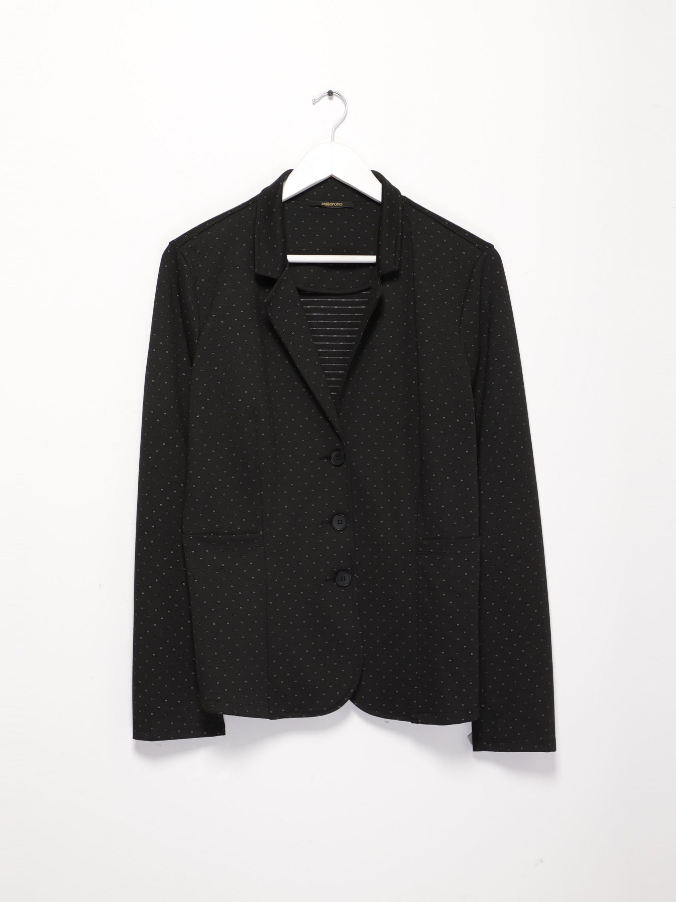 Жакет Sassofono модель A192-SF-210585 Чорний Фото