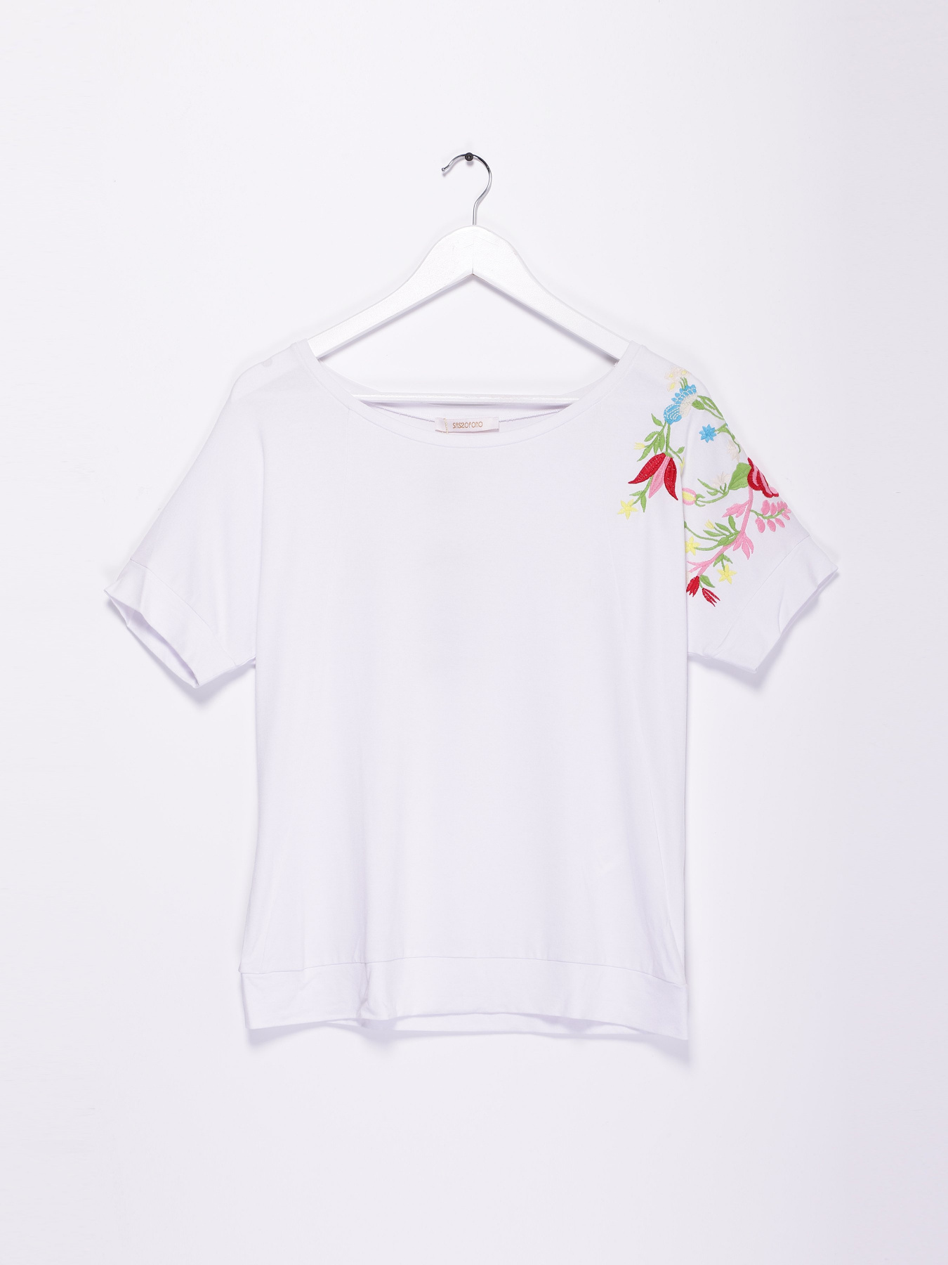 Футболка Sassofono модель A192-SF-300111 БІЛИЙ Фото