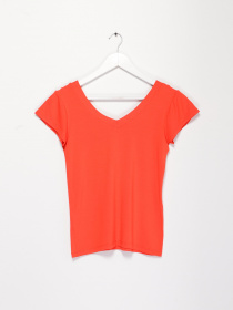 Футболка Sassofono модель A192-SF-300111 КОРАЛОВИЙ Футболка Sassofono модель A192-SF-300111 КОРАЛОВИЙ Фото