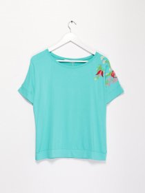 Футболка Sassofono модель A192-SF-300111 МЯТНИЙ Фото