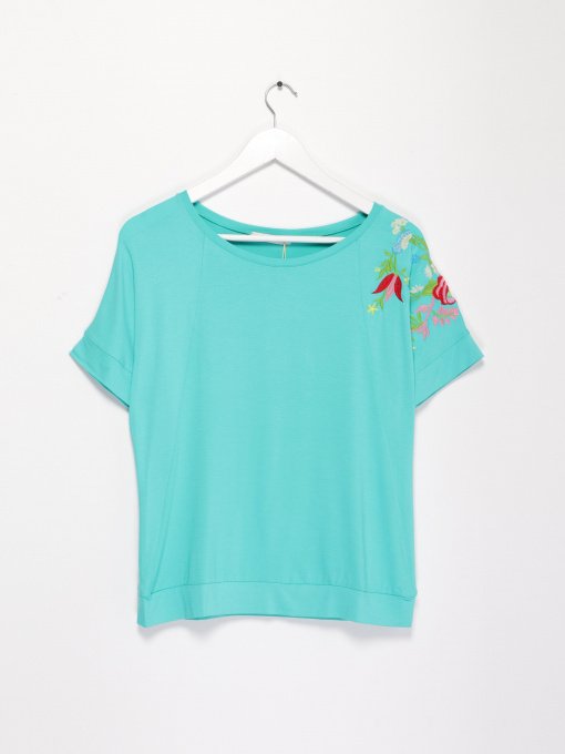 Футболка Sassofono модель A192-SF-300111 МЯТНИЙ Фото