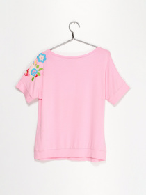 Футболка Sassofono модель A192-SF-300111 РОЖЕВИЙ Фото