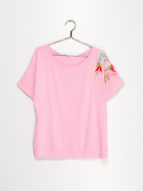 Футболка Sassofono модель A192-SF-300111 РОЖЕВИЙ Фото