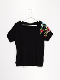 Футболка Sassofono модель A192-SF-300111 ЧОРНИЙ Фото