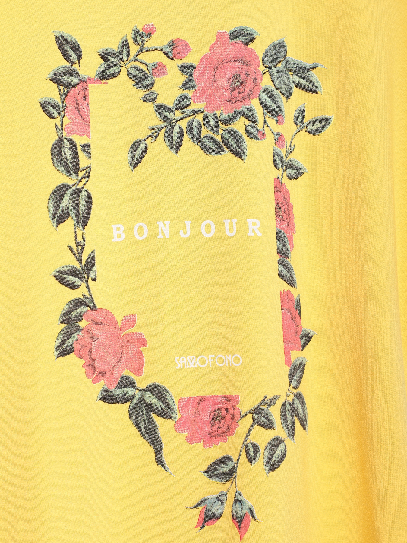 Футболка Sassofono модель A192-SF-302111 ЖОВТИЙ Фото