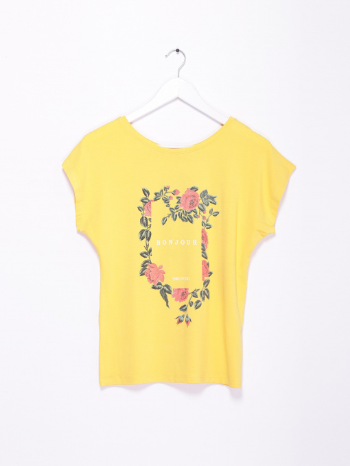 Футболка Sassofono модель A192-SF-302111 ЖОВТИЙ Фото