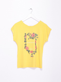 Футболка Sassofono модель A192-SF-302111 ЖОВТИЙ Футболка Sassofono модель A192-SF-302111 ЖОВТИЙ Фото