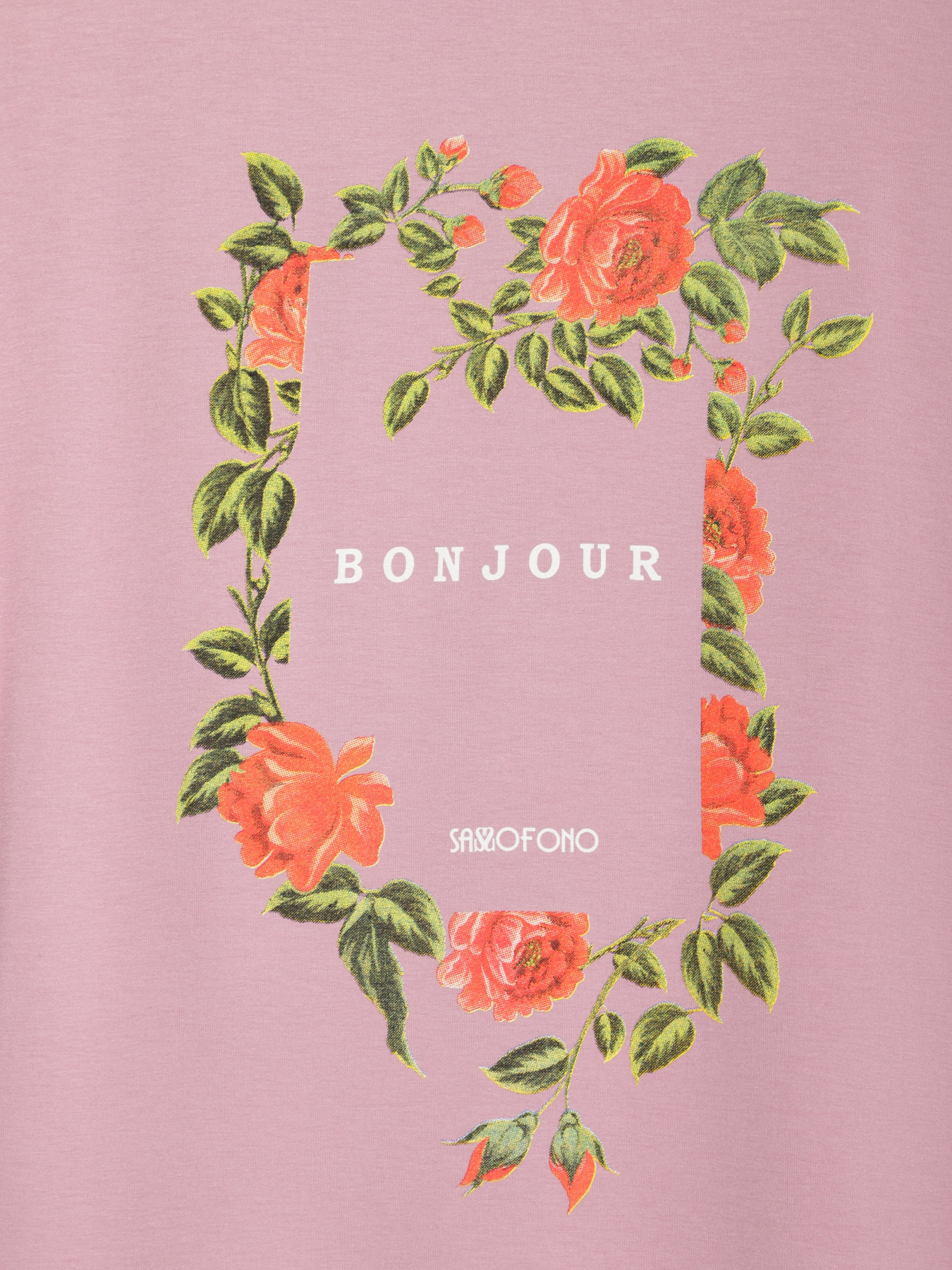 Футболка Sassofono модель A192-SF-302111 ПУДРОВИЙ Фото