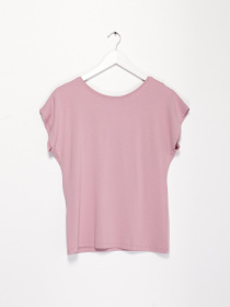 Футболка Sassofono модель A192-SF-302111 ПУДРОВИЙ Фото