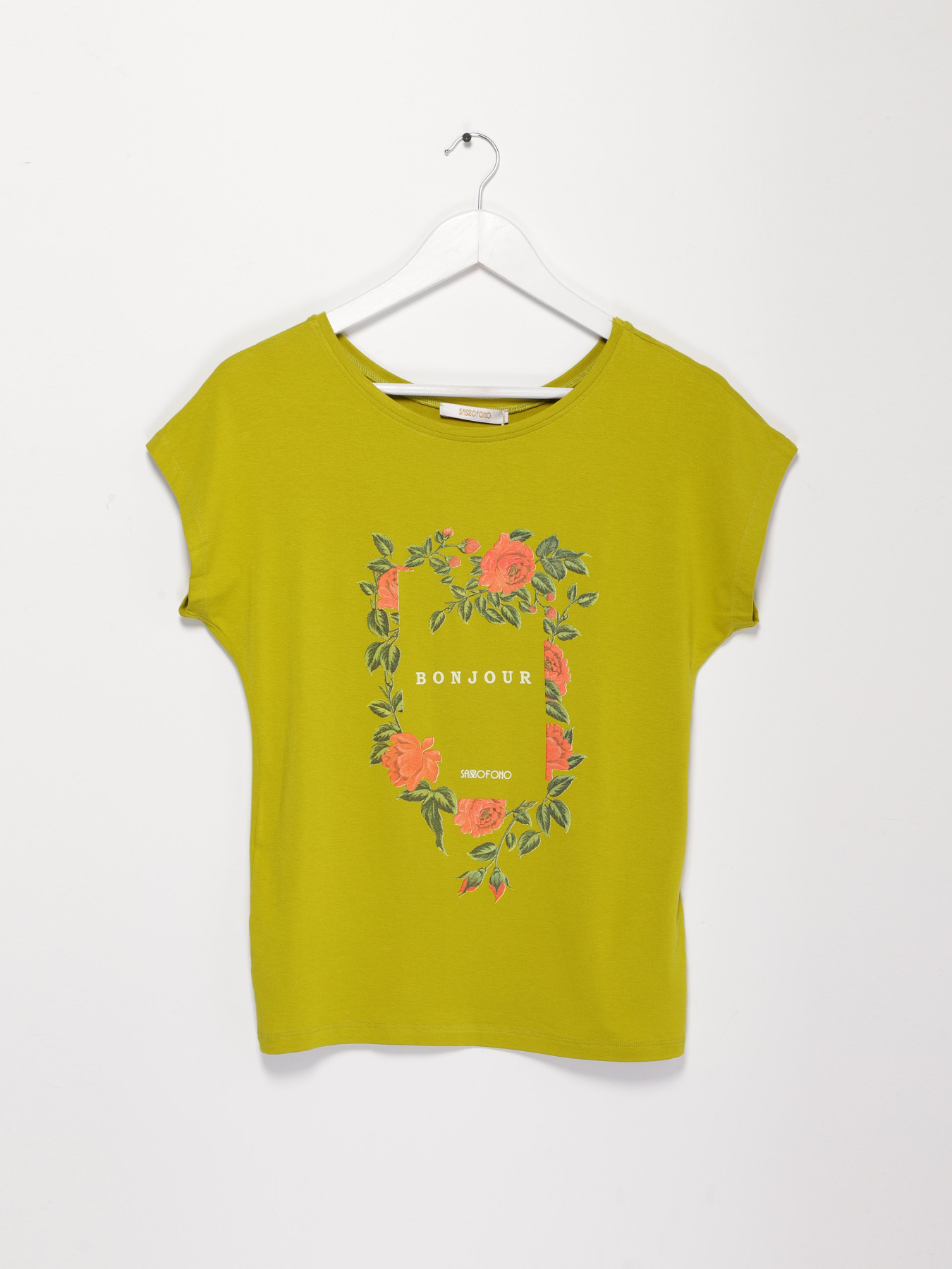 Футболка Sassofono модель A192-SF-302111 ФІСТАШКОВИЙ Фото