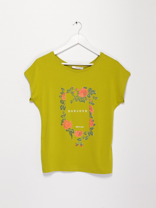 Футболка Sassofono модель A192-SF-302111 ФІСТАШКОВИЙ Фото