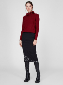 Свитер Sassofono модель A201-SC-27666, Бордовий Фото