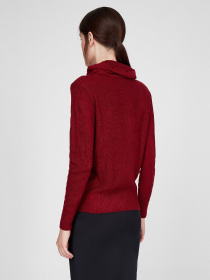 Свитер Sassofono модель A201-SC-27666, Бордовий Фото