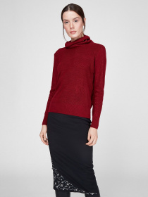 Свитер Sassofono модель A201-SC-27666, Бордовий Фото