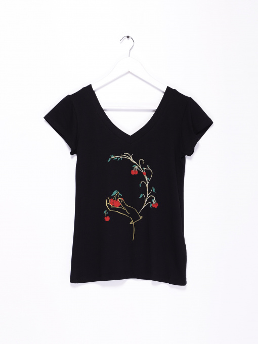 Футболка Sassofono модель A192-SF-303111 ЧОРНИЙ Фото