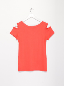 Футболка Sassofono модель A192-SF-304111 КОРАЛОВИЙ Фото