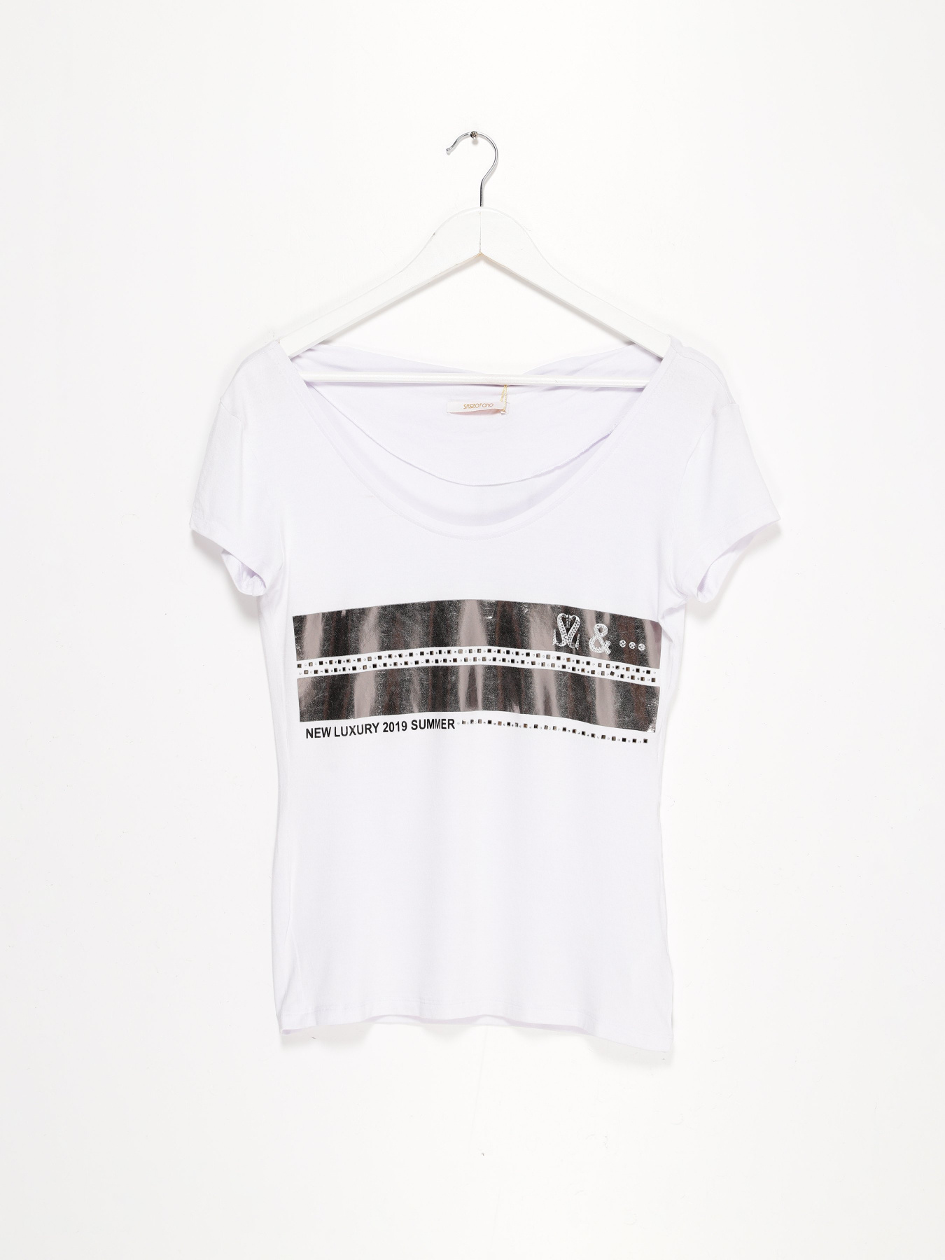 Футболка Sassofono модель A192-SF-305111 БІЛИЙ Фото