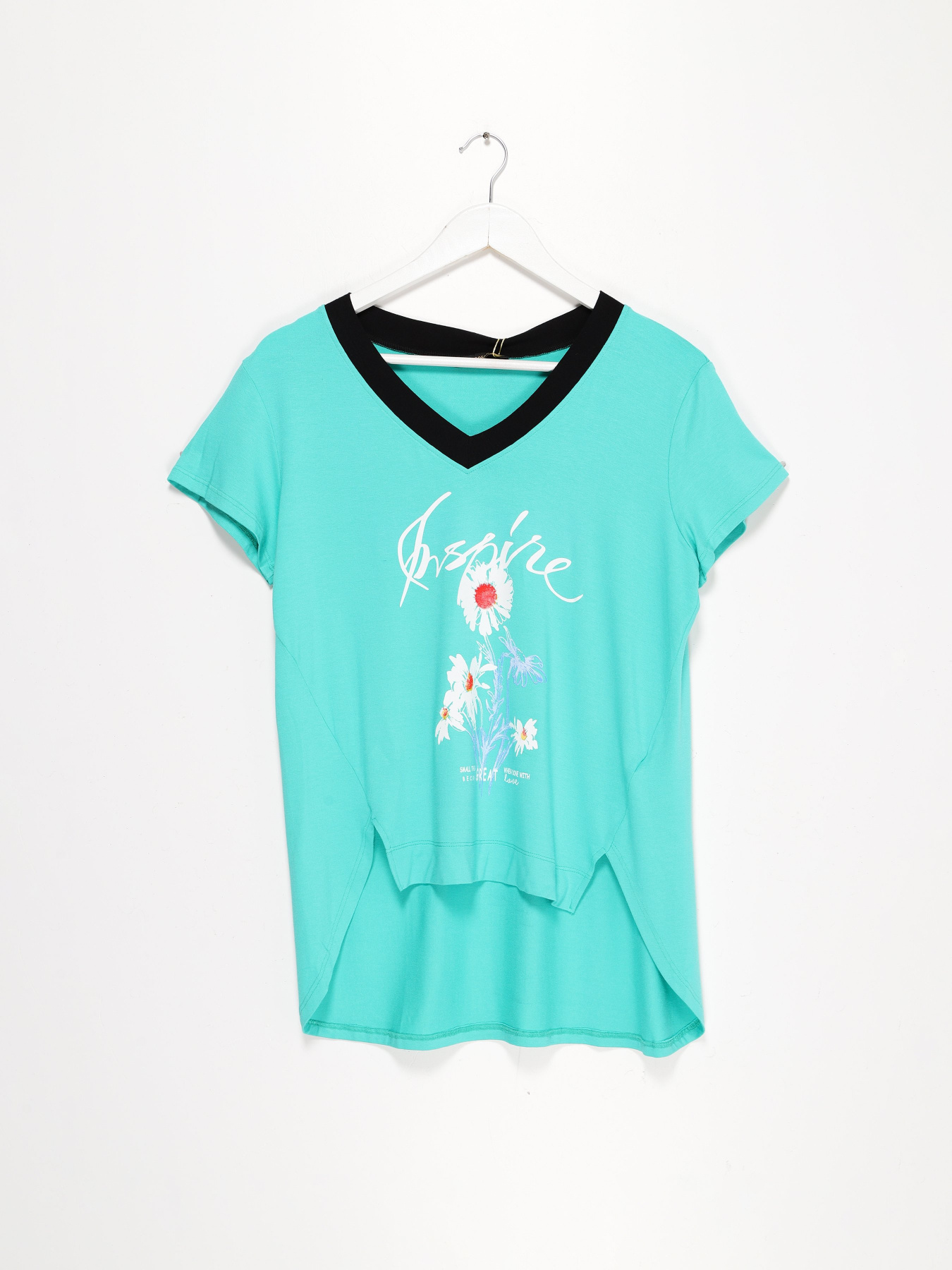 Футболка Sassofono модель A192-SF-306111 МЯТНИЙ Фото