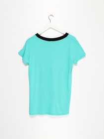 Футболка Sassofono модель A192-SF-306111 МЯТНИЙ Фото