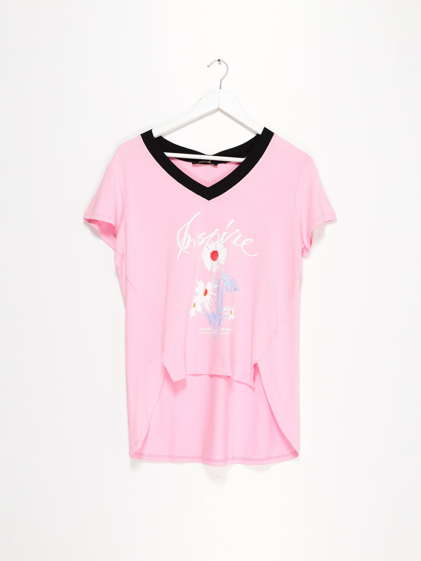 Футболка Sassofono модель A192-SF-306111 РОЖЕВИЙ Фото