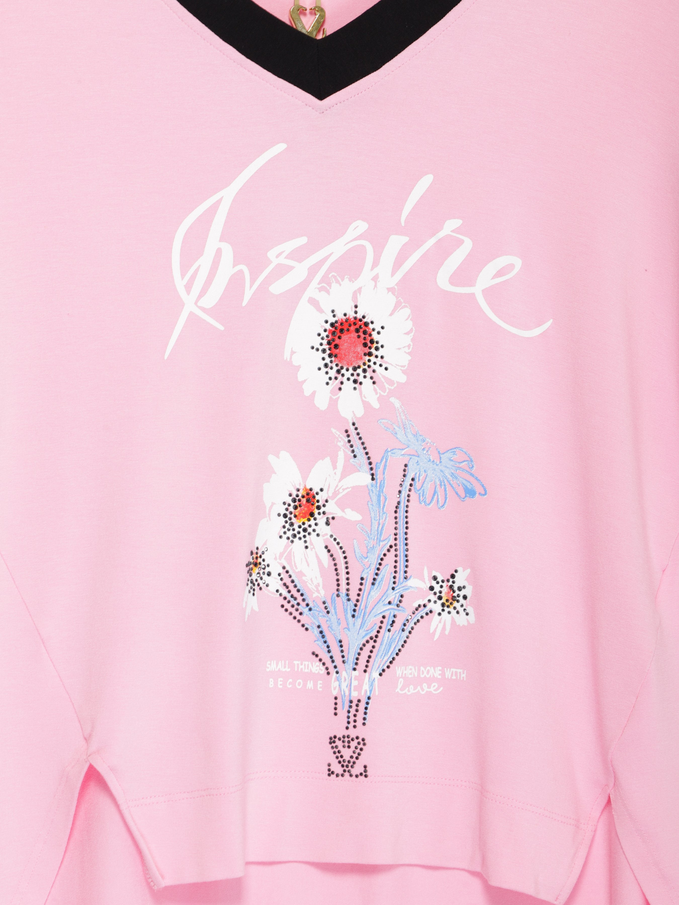 Футболка Sassofono модель A192-SF-306111-1 РОЖЕВИЙ Фото