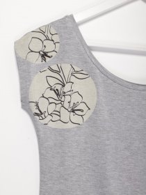 Блуза Sassofono модель A192-SF-307111 СІРИЙ Фото