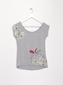 Блуза Sassofono модель A192-SF-307111 СІРИЙ Фото