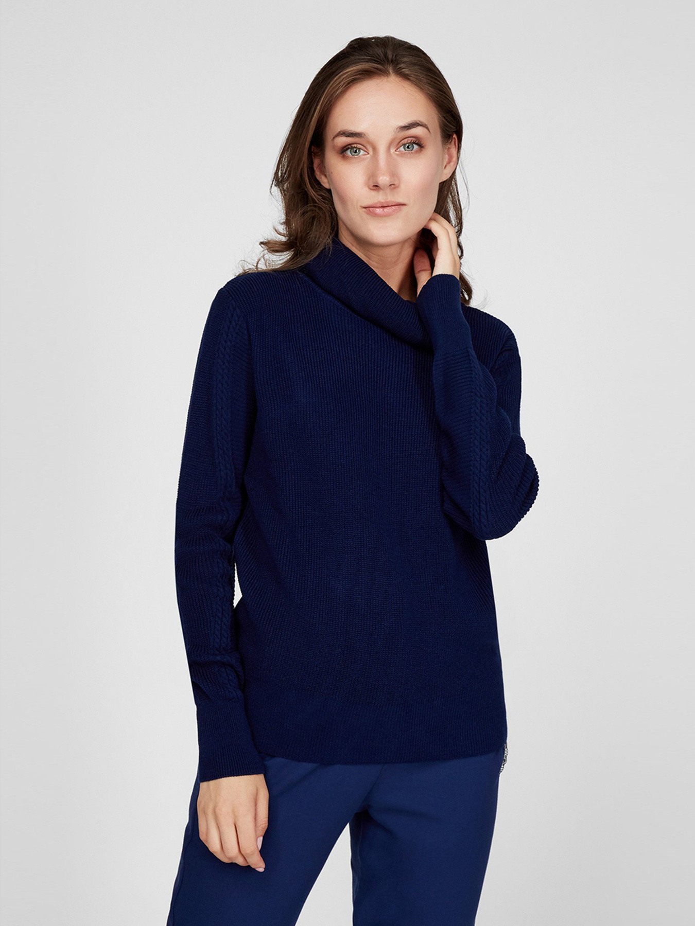 Свитер Sassofono модель A201-SC-27666, Синій Фото