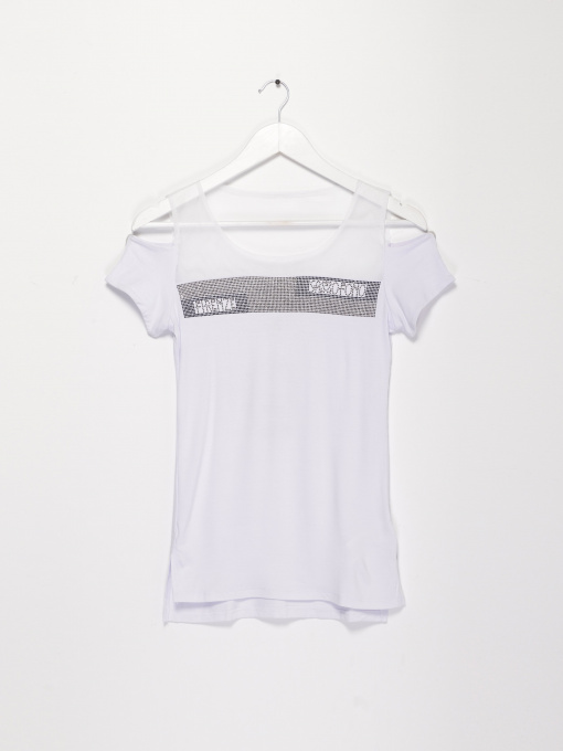 Футболка Sassofono модель A192-SF-310111 БІЛИЙ Фото