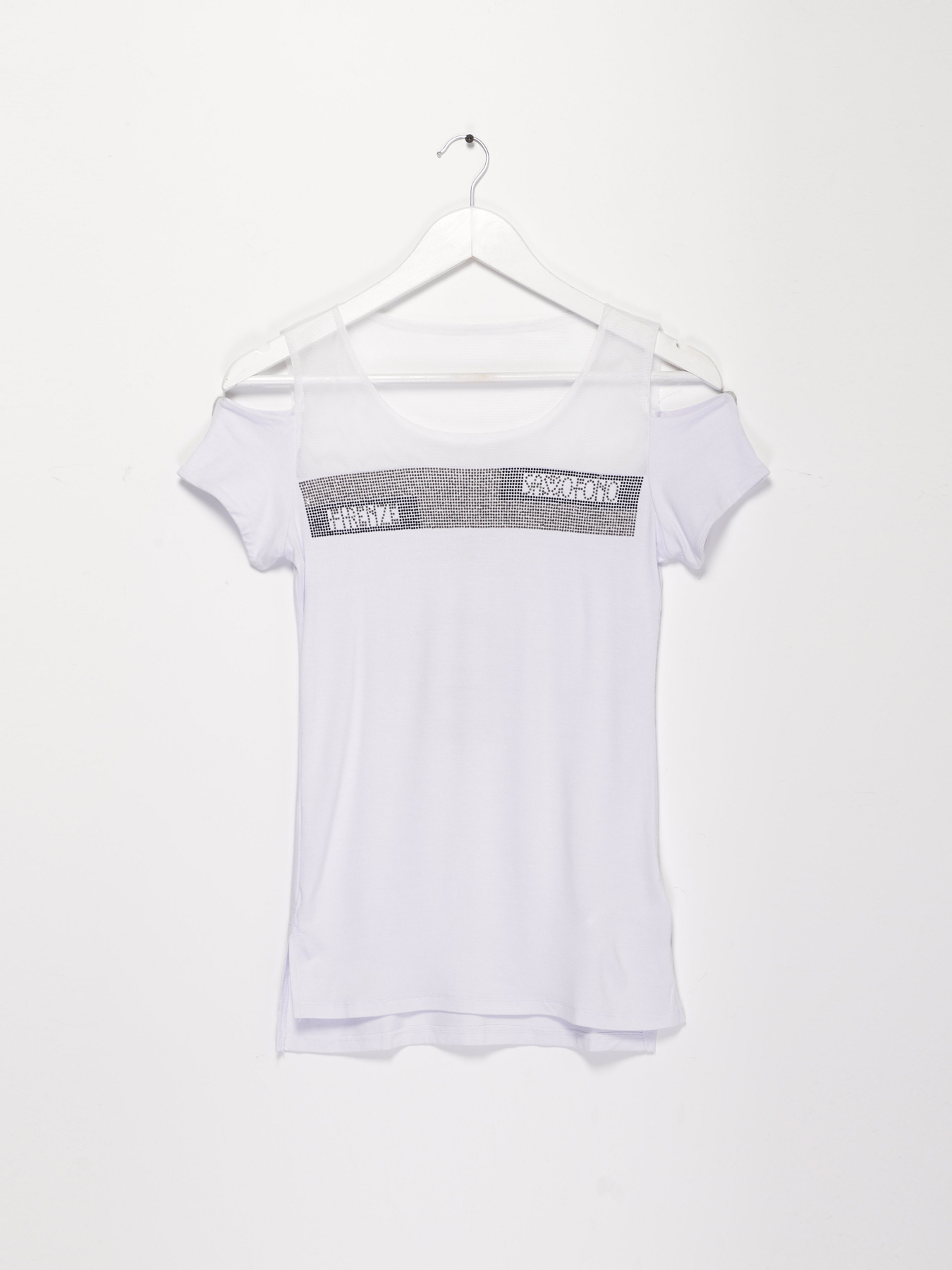 Футболка Sassofono модель A192-SF-310111 БІЛИЙ Фото