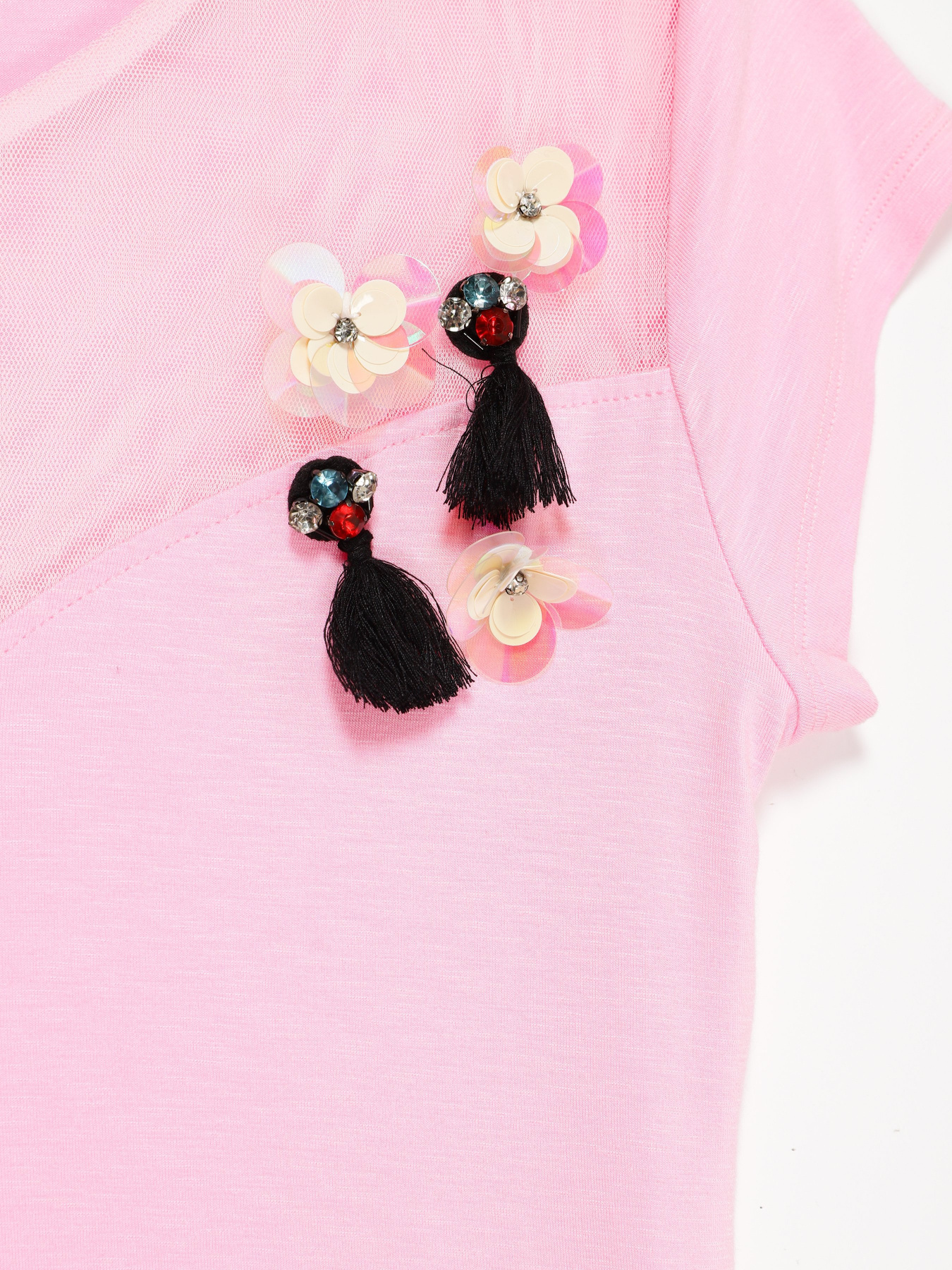 Футболка Sassofono модель A192-SF-311111 РОЖЕВИЙ Фото