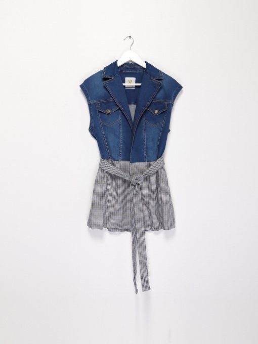 Жилет Sassofono модель A192-SF-405243 БЛАКИТНИЙ Фото