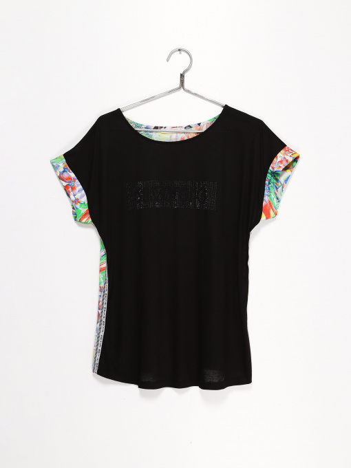 Футболка Sassofono модель A192-SF-451111-1 ЧОРНИЙ Фото