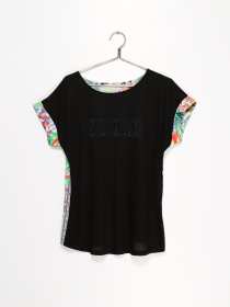 Футболка Sassofono модель A192-SF-451111-1 ЧОРНИЙ Футболка Sassofono модель A192-SF-451111-1 ЧОРНИЙ Фото