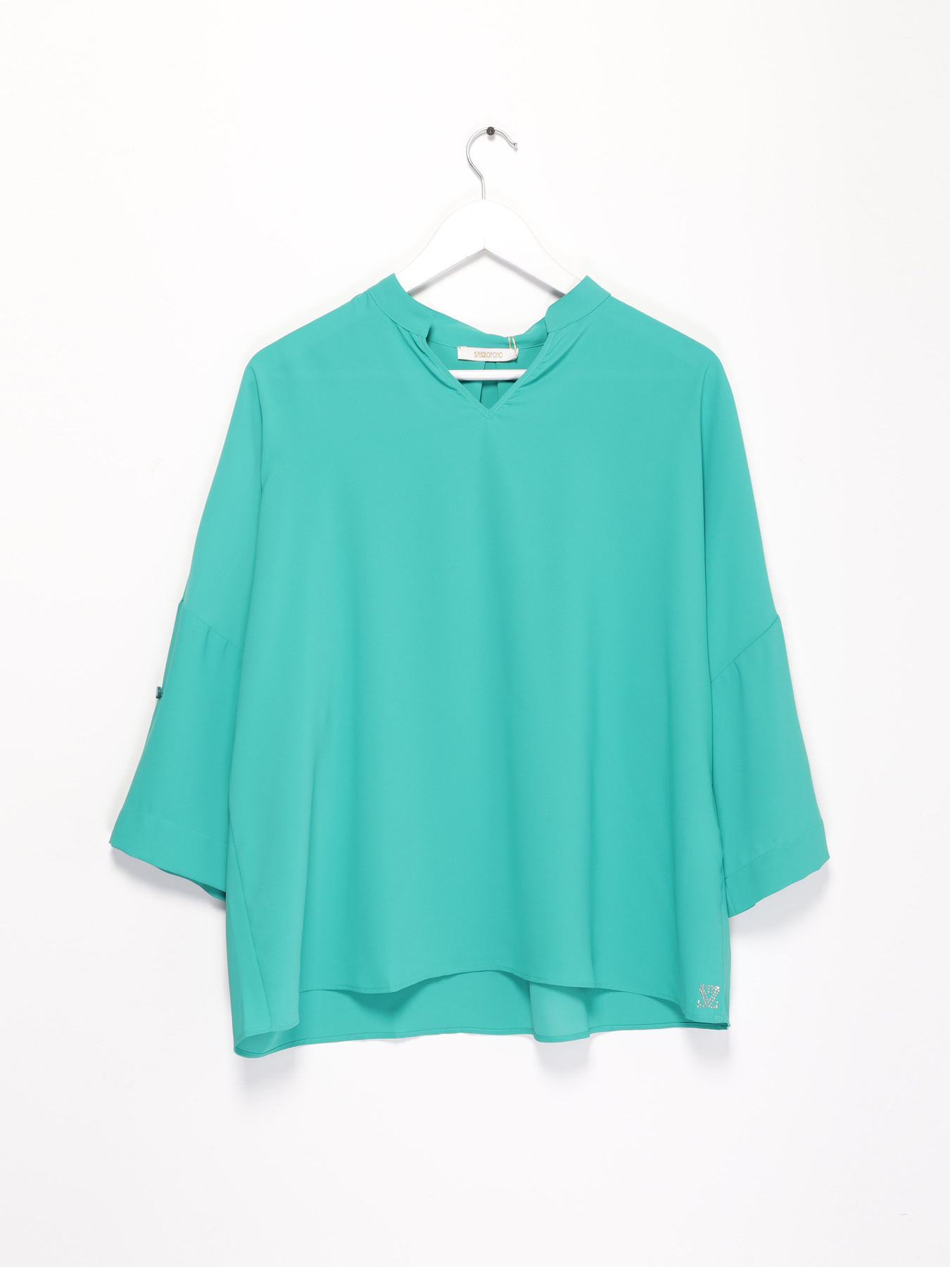 Блуза Sassofono модель A192-SF-493113 Зелений-1 Фото