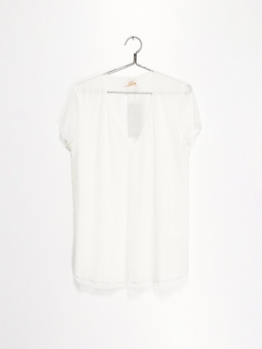 Блуза Sassofono модель A192-SF-606111_короткий МОЛОЧНИЙ Фото